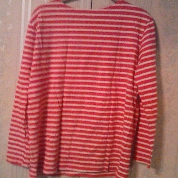 ESSENTIALS STYLE WOMEN'S PINK STRIPED TOP - Picture 3 of 3